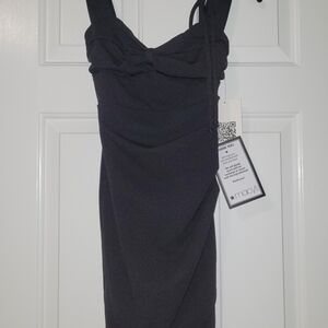 Emerald Sundae Black Mini Dress